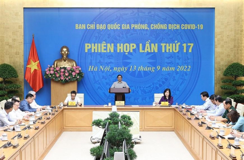 Thủ tướng chủ trì phiên họp thứ 17 của Ban Chỉ đạo quốc gia phòng, chống dịch Covid-19