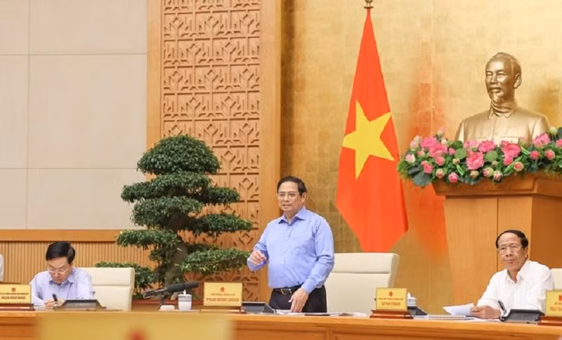 Thủ tướng Phạm Minh Chính phát biểu kết luận phiên thảo luận