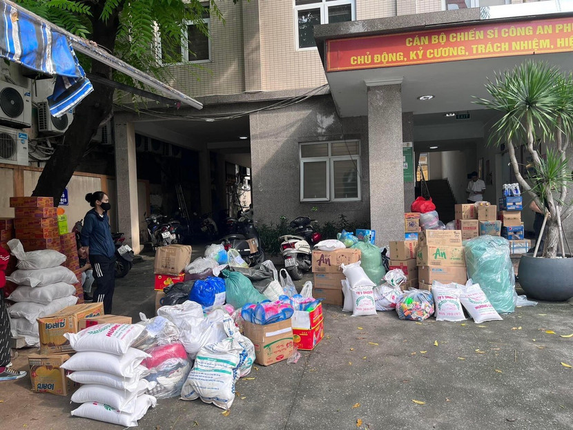 CAP Ngã Tư Sở hỗ trợ Đại úy Lượng Văn Nuôi triển khai các hoạt động thiện nguyện