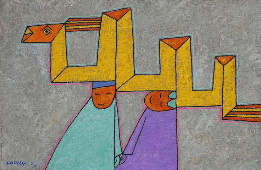 "Rước rồng" của Lê Thiết Cương