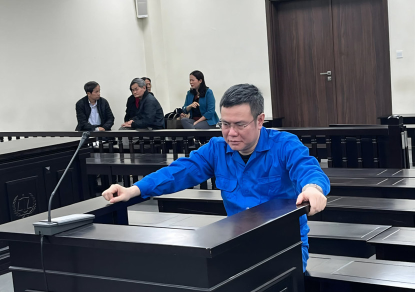 Bị cáo Nguyễn Hữu Quân tại phiên tòa.