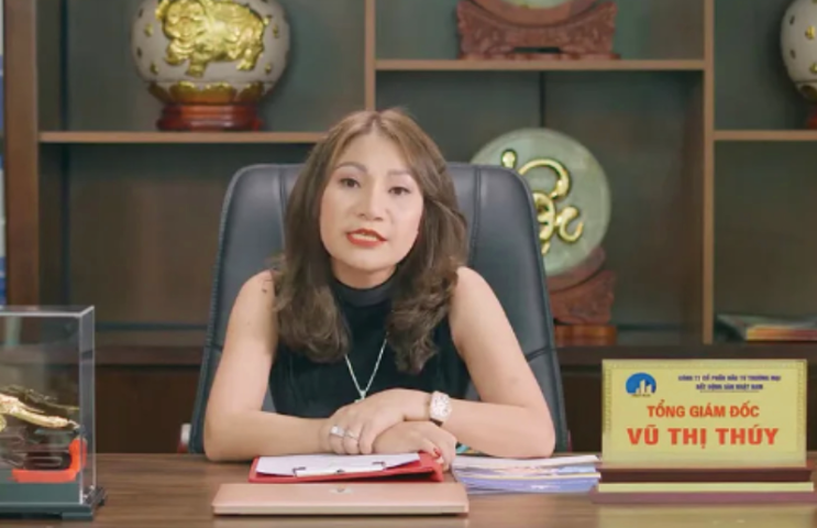 Bị can Vũ Thị Thúy - Chủ tịch HĐQT, kiêm Tổng Giám đốc Công ty Nhật Nam