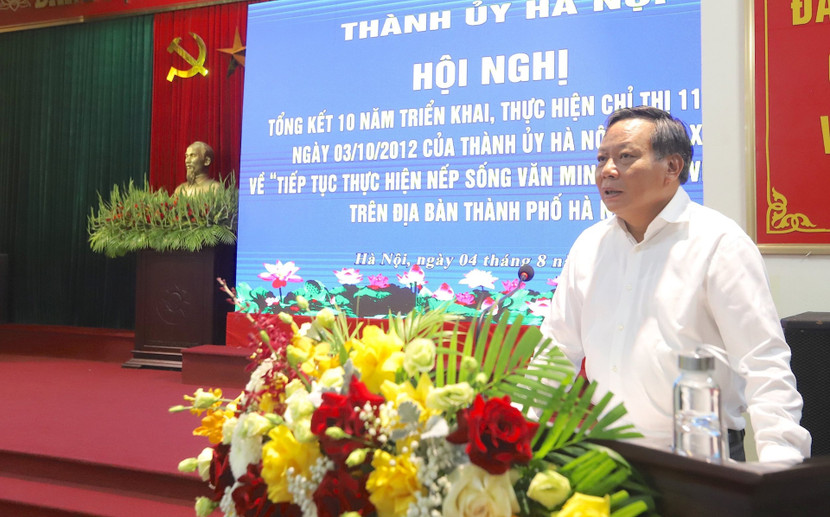 Phó Bí thư Thành ủy Hà Nội Nguyễn Văn Phong phát biểu chỉ đạo hội nghị Phó Bí thư Thành ủy Hà Nội Nguyễn Văn Phong phát biểu chỉ đạo hội nghị