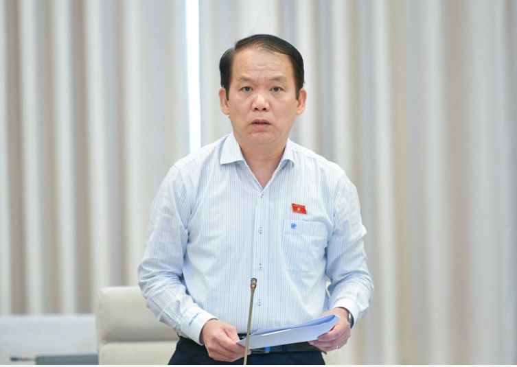 Chủ nhiệm Ủy ban Pháp luật của Quốc hội Hoàng Thanh Tùng phát biểu