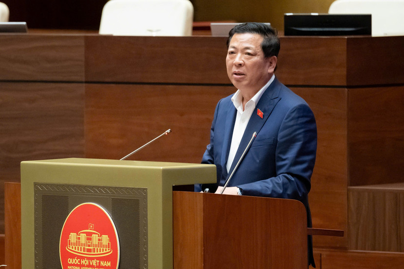 Bộ trưởng Bộ Xây dựng Trần Hồng Minh phát biểu