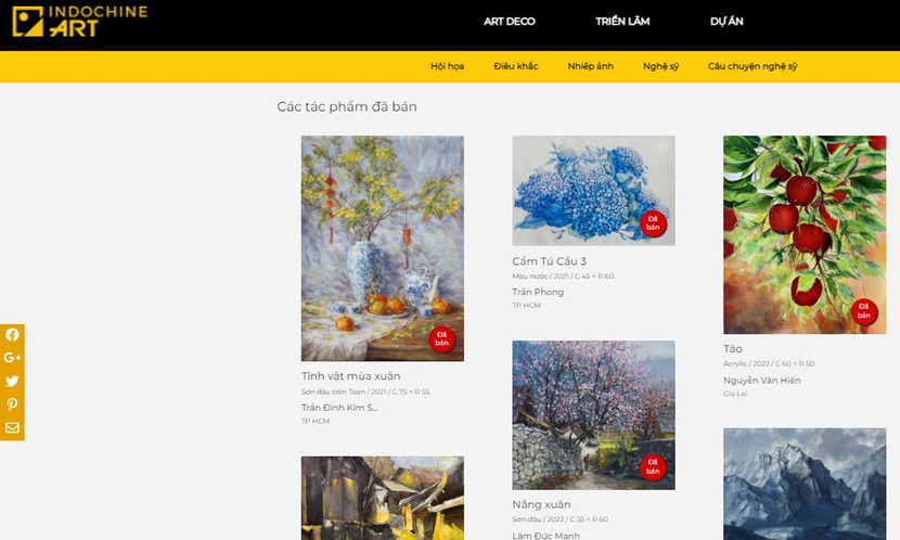 Indochineart là sàn giao dịch tác phẩm nghệ thuật trực tuyến