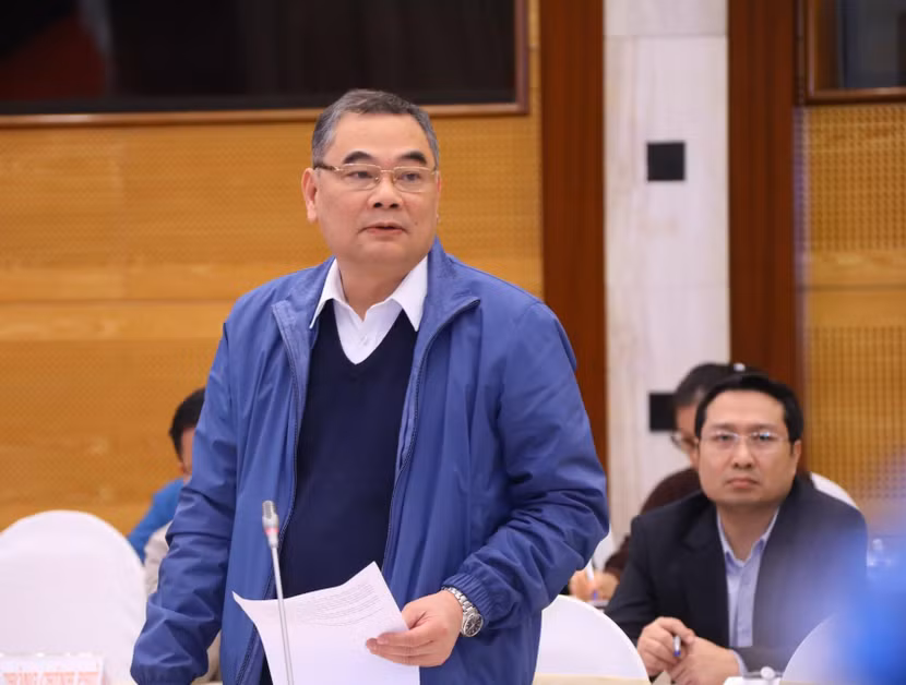 Trung tướng Tô Ân Xô, Chánh Văn phòng Bộ Công an thông tin tại buổi họp báo