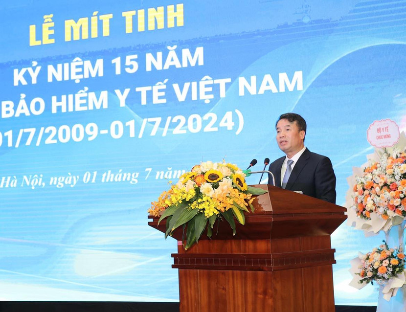 Tổng Giám đốc BHXH Việt Nam Nguyễn Thế Mạnh phát biểu Tổng Giám đốc BHXH Việt Nam Nguyễn Thế Mạnh phát biểu