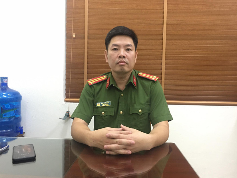 Trung tá Ngô Tuấn Đạt - Đội trưởng Đội Cảnh sát điều tra tội phạm về ma túy, CAH Chương Mỹ