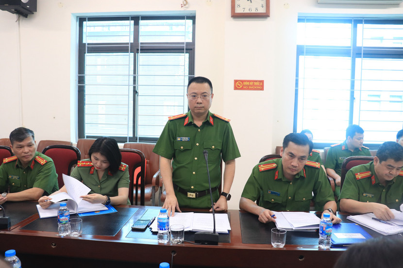 Thượng tá Lý Hoài Nam, Phó trưởng Phòng Cảnh sát hình sự CATP thông tin về kết quả đấu tranh, phòng chống tội phạm cướp giật tài sản trên địa bàn thành phố từ đầu năm 2025 đến nay