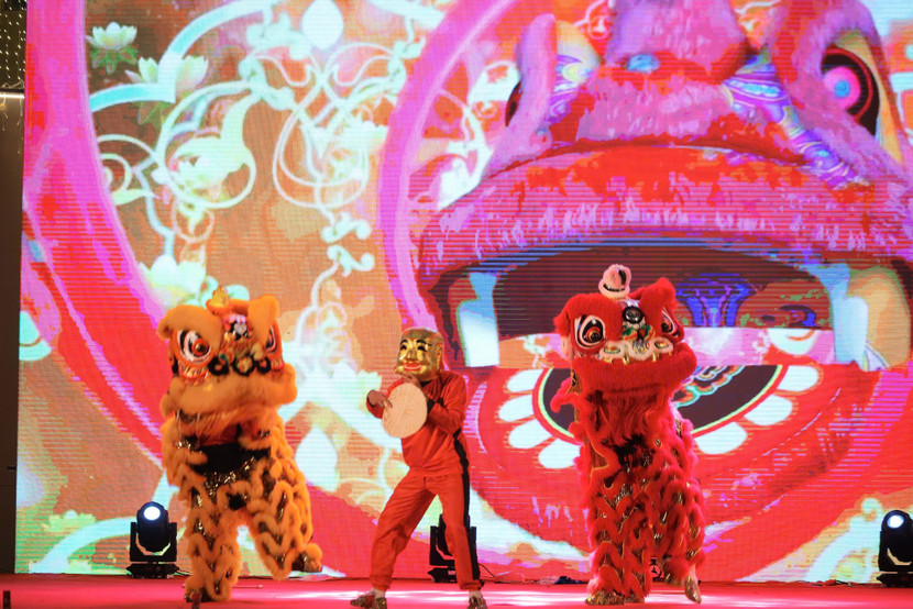 Biểu diễn múa lân. Ảnh: BTC Biểu diễn múa lân. Ảnh: BTC