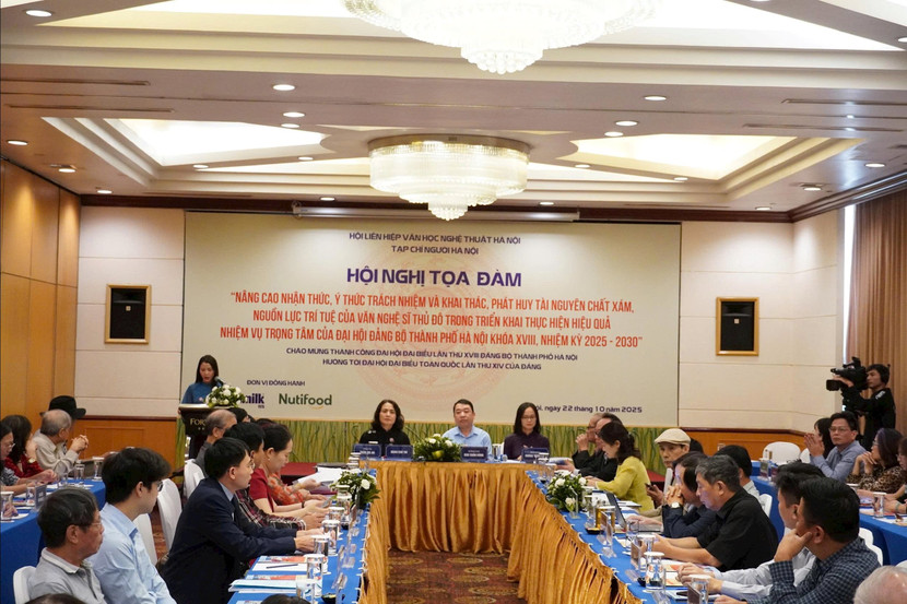 Tọa đàm là diễn đàn để các nhà lãnh đạo, nhà quản lý, nhà nghiên cứu và đội ngũ văn nghệ sĩ Thủ đô trao đổi, hiến kế, cùng làm rõ vai trò, trách nhiệm và các giải pháp phát huy tiềm năng sáng tạo của giới văn nghệ sĩ trong việc thực hiện thắng lợi các mục tiêu mà Nghị quyết Đại hội XVIII Đảng bộ thành phố Hà Nội đã đề ra