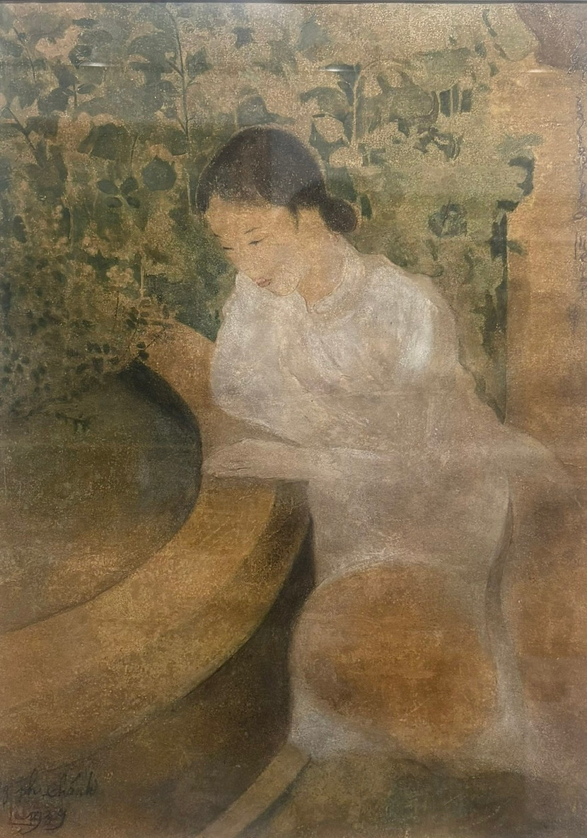 "Thiếu nữ bên cá vàng", 1939, Nguyễn Phan Chánh