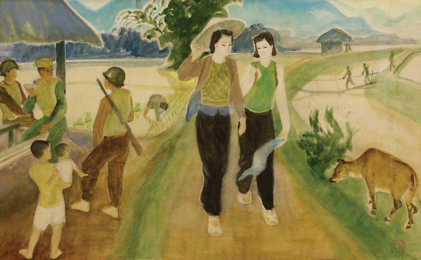 "Phụ nữ Thủ đô đi kháng chiến", 1954, Lương Xuân Nhị