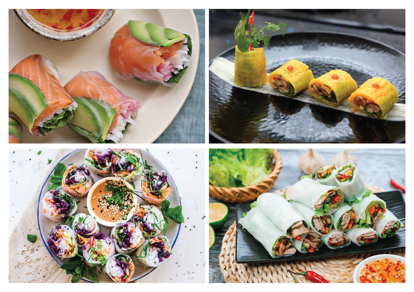 Việt Nam là quốc gia có nhiều món cuốn trên thế giới Việt Nam là quốc gia có nhiều món cuốn trên thế giới