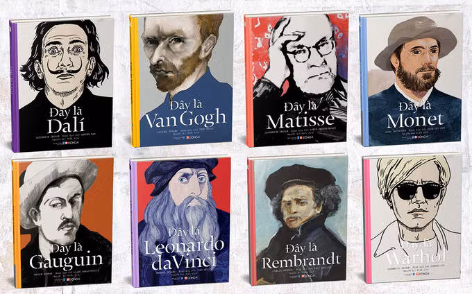 Bộ sách giới thiệu chân dung 8 danh họa thế giới Bộ sách giới thiệu chân dung 8 danh họa thế giới