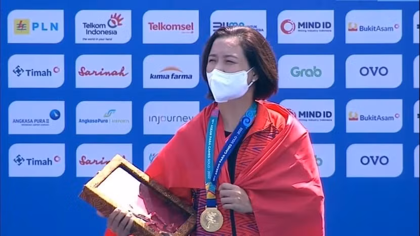 Lê Thị Dung xuất sắc giành 2 huy chương Vàng, phá 1 kỷ lục đại hội chỉ trong ít giờ