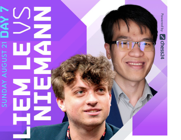 Quang Liêm (phải) giành hạng tư và 30.000 USD tiền thưởng giải cờ vua FTX Crypto Cup 2022 Quang Liêm (phải) giành hạng tư và 30.000 USD tiền thưởng giải cờ vua FTX Crypto Cup 2022