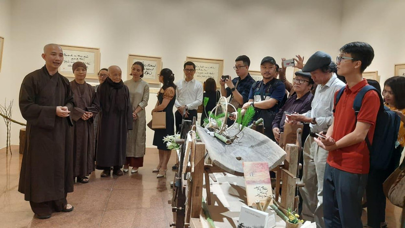 Triển lãm đang diễn ra tại Trường Đại học Mỹ thuật Việt Nam