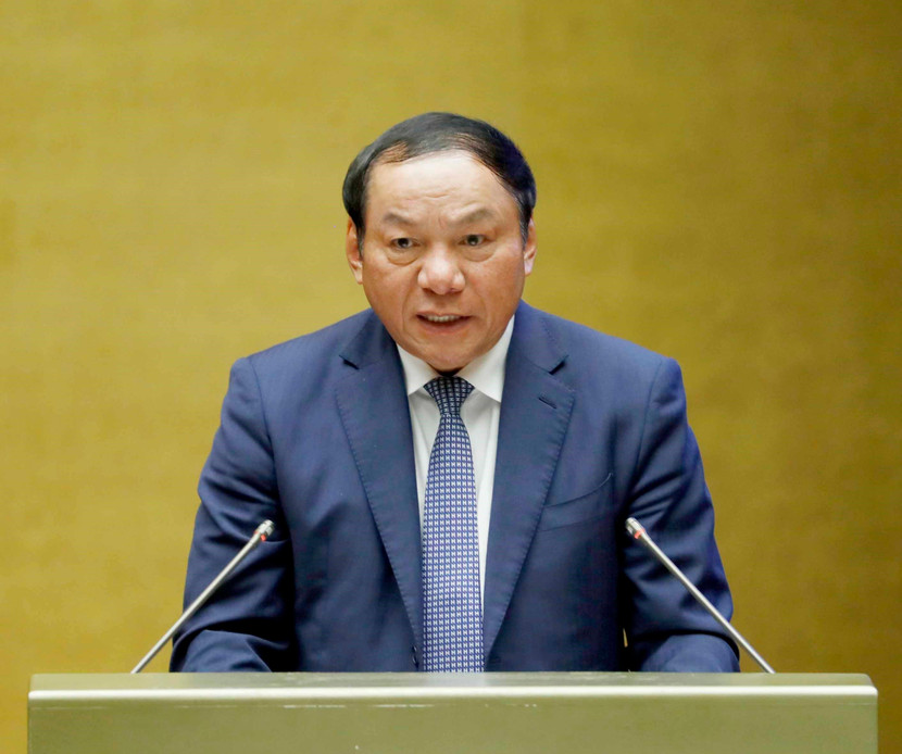 Bộ trưởng Bộ Văn hóa - Thể thao & Du lịch Nguyễn Văn Hùng trình bày việc triển khai thực hiện “Chiến lược phát triển văn hóa đến năm 2030” tại Hội nghị Văn hóa toàn quốc, ngày 24-11-2021 Bộ trưởng Bộ Văn hóa - Thể thao & Du lịch Nguyễn Văn Hùng trình bày việc triển khai thực hiện “Chiến lược phát triển văn hóa đến năm 2030” tại Hội nghị Văn hóa toàn quốc, ngày 24-11-2021