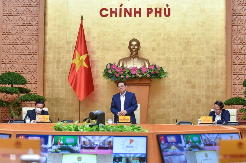 Thủ tướng Phạm Minh Chính chủ trì cuộc họp Ban Chỉ đạo quốc gia phòng chống Covid-19