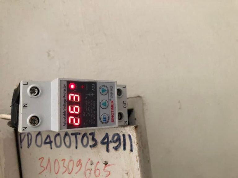 Sự cố điện xảy ra trưa nay khiến điện áp tăng mạnh