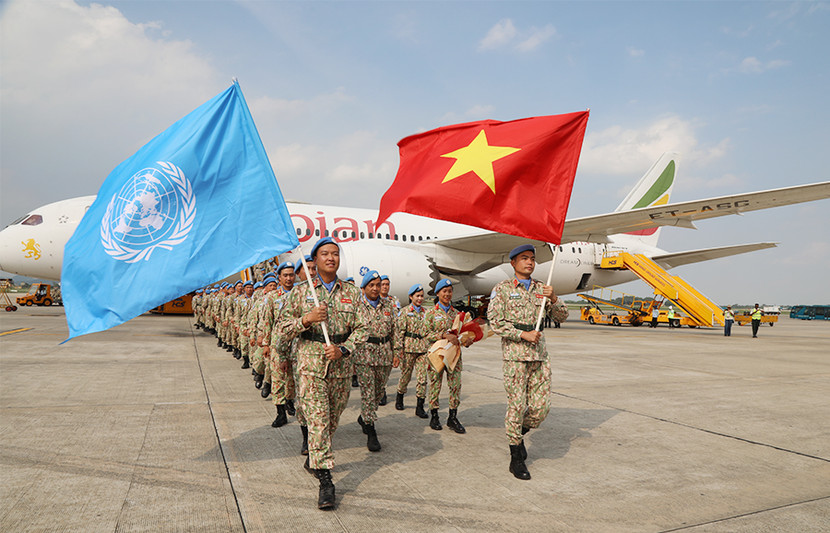 Đội Công binh số 2 về nước sau khi hoàn thành xuất sắc nhiệm vụ gìn giữ hòa bình Liên hợp quốc, tháng 9-2024