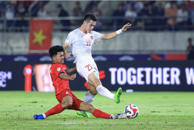 Tiến Linh cùng đồng đội sẽ tái ngộ tuyển Lào tại vòng loại Asian Cup 2027, trên sân nhà Bình Dương