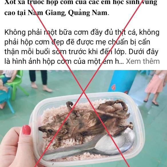 Hình ảnh chia sẻ trên mạng là không chính xác