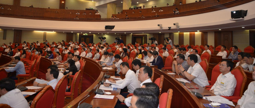 Các đại biểu dự Hội nghị quán triệt và triển khai thực hiện Nghị quyết số 06-NQ/TW ngày 24-1-2022 của Bộ Chính trị về quy hoạch, xây dựng, quản lý và phát triển bền vững đô thị Việt Nam đến năm 2030, tầm nhìn đến năm 2045 Các đại biểu dự Hội nghị quán triệt và triển khai thực hiện Nghị quyết số 06-NQ/TW ngày 24-1-2022 của Bộ Chính trị về quy hoạch, xây dựng, quản lý và phát triển bền vững đô thị Việt Nam đến năm 2030, tầm nhìn đến năm 2045