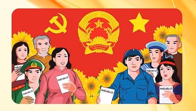 Mỗi cử tri có quyền bỏ một phiếu bầu đại biểu Quốc hội và bỏ một phiếu bầu đại biểu Hội đồng nhân dân tương ứng với mỗi cấp Hội đồng nhân dân (Ảnh minh họa)