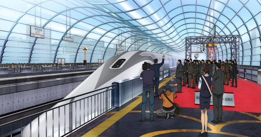 Chuyến tàu cao tốc là bối cảnh chính trong “Conan: Viên đạn đỏ”