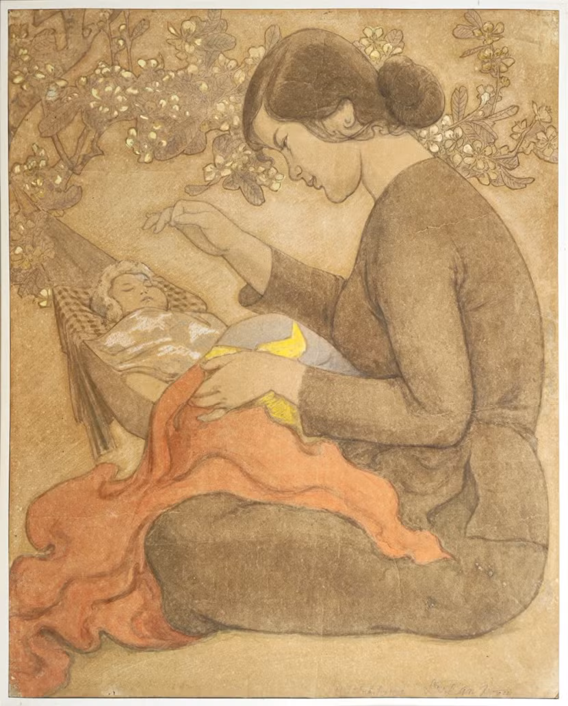 Một tác phẩm mỹ thuật trưng bày tại triển lãm "Bài ca thống nhất" đang diễn ra tại Công viên Thống nhất đến hết ngày 5/5.