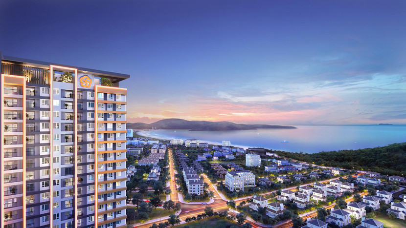 9X Quy Nhơn có tầm nhìn hướng biển ngay trung tâm thành phố (Ảnh: Hưng Thịnh Land)