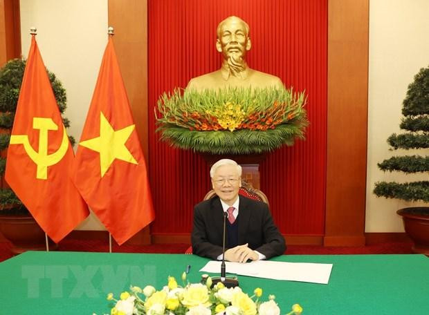 Tổng Bí thư - Chủ tịch nước Nguyễn Phú Trọng điện đàm với Thủ tướng Nhật Bản Suga Yoshihide