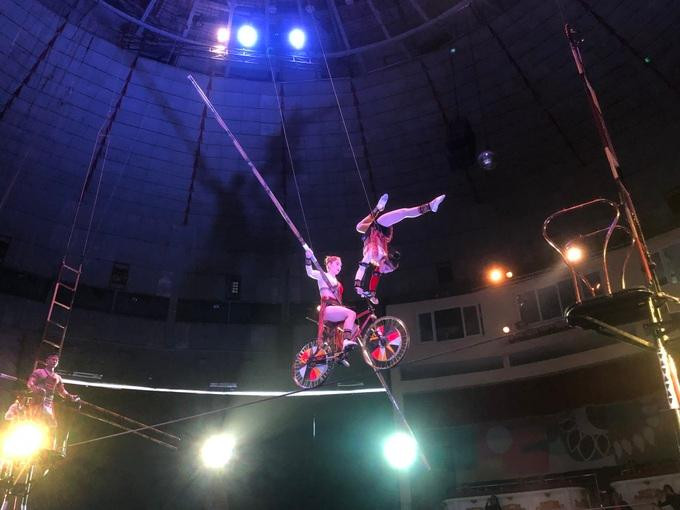 Tiết mục tham dự của Liên đoàn Xiếc Việt Nam (Ảnh: Ban Tổ chức). Tiết mục tham dự của Liên đoàn Xiếc Việt Nam (Ảnh: Ban Tổ chức).