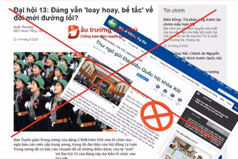Một bài viết chống phá Đảng trên mạng Internet