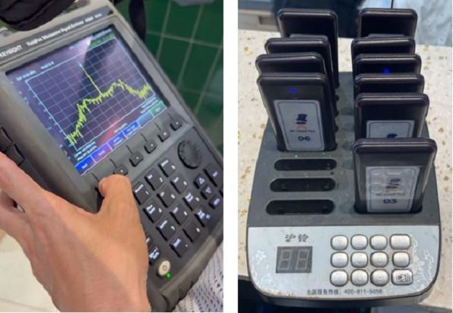 Màn hình thu đo tín hiệu và bộ thẻ báo rung gây nhiễu tại vụ việc Màn hình thu đo tín hiệu và bộ thẻ báo rung gây nhiễu tại vụ việc