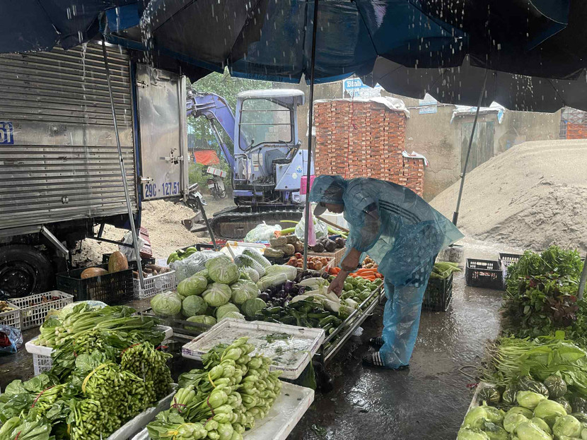 Nguồn rau xanh vẫn dồi dào nhưng khách mua thưa vắng