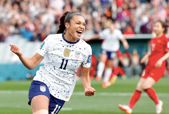 Sophia Smith ăn mừng bàn mở tỉ số Sophia Smith ăn mừng bàn mở tỉ số