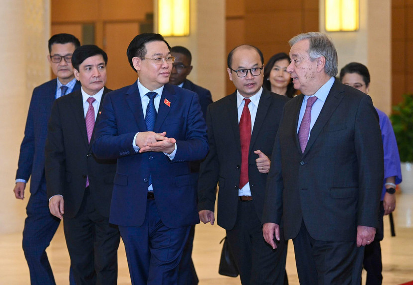 Tổng Thư ký Liên Hợp Quốc Antonio Guterres đến thăm Nhà Quốc hội Việt Nam