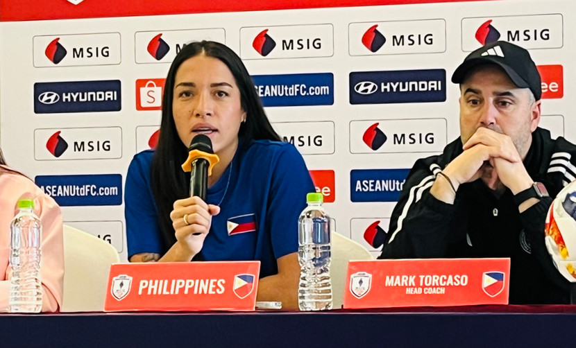 Hali Long tại họp báo trước Giải nữ Đông Nam Á 2025