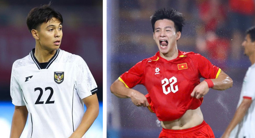 U23 Indonesia (trái) rơi bảng đấu khó hơn U23 Việt Nam