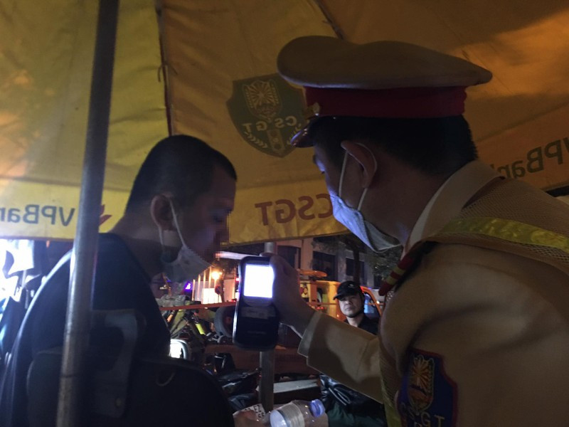 Tỷ lệ xử lý vi phạm nồng độ cồn của CATP Hà Nội chiếm 14,1% cả nước