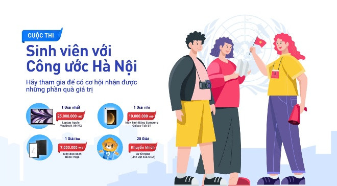 Cuộc thi &quot;Sinh viên với Công ước Hà Nội&quot; có nhiều phần quà giá trị