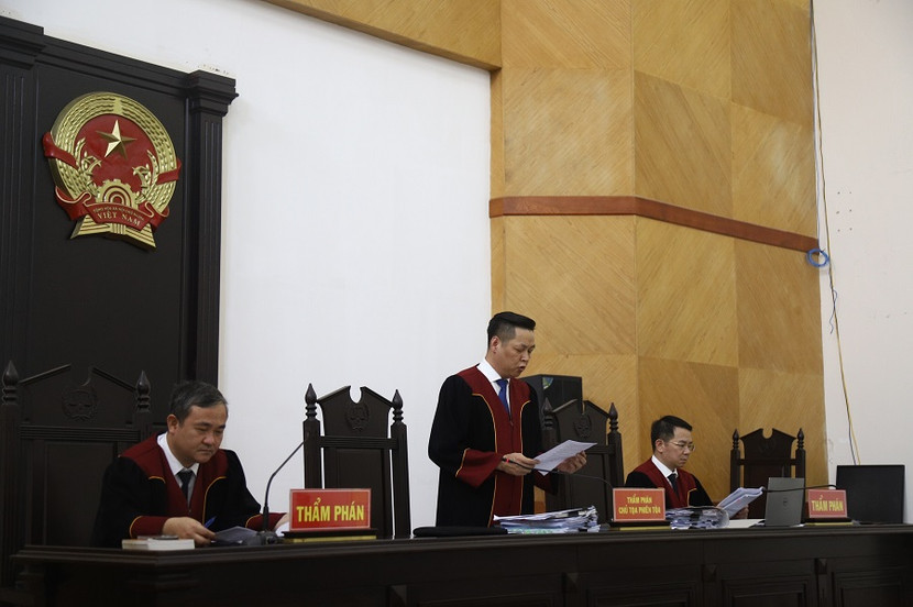 HĐXX phúc thẩm vụ án AIC do Thẩm phán Mai Anh Tài làm chủ tọa.