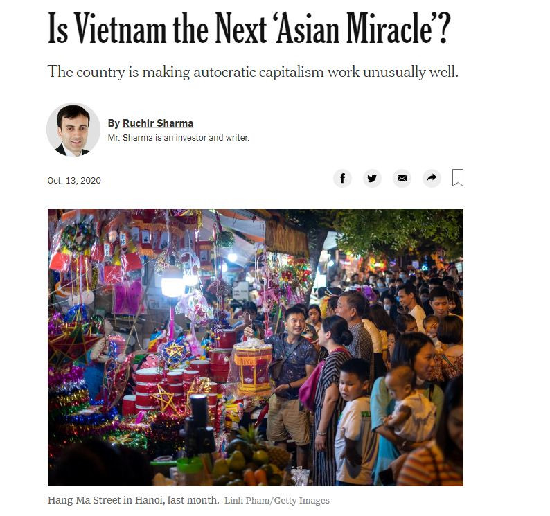 Bài viết đăng tải trên New York Times (Mỹ)