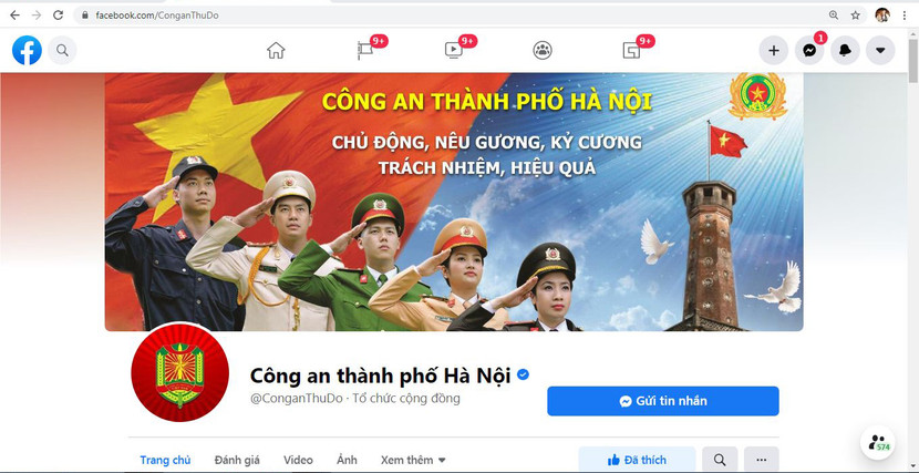 Trang Fanpage của CATP Hà Nội góp phần kịp thời cung cấp thông tin phòng chống tội phạm và giải đáp những thắc mắc, yêu cầu của nhân dân Trang Fanpage của CATP Hà Nội góp phần kịp thời cung cấp thông tin phòng chống tội phạm và giải đáp những thắc mắc, yêu cầu của nhân dân