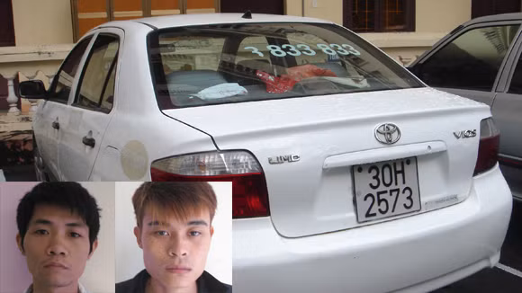 Hai đối tượng Tiến, Trà và chiếc xe tang vật