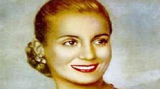 Bà Eva Duarte de Peron cùng số trang sức vừa được tìm thấy